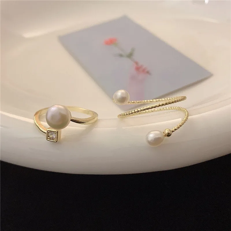 Twin Pearl Ring